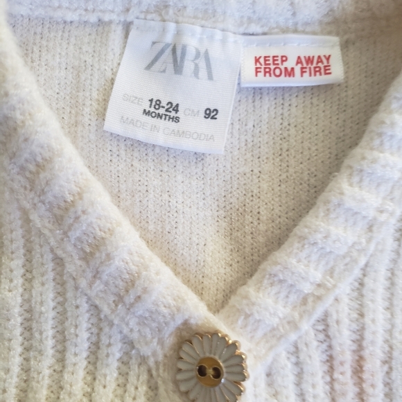 Zara 18-24m knit sweater cardigan - Picture 2 of 4